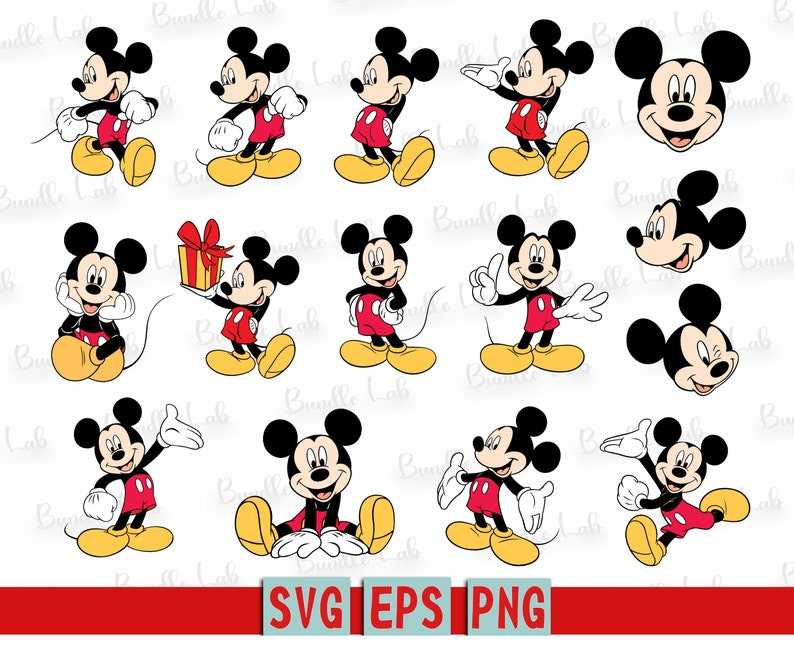 29+ mickey mouse SVG For Cricut or Silhouette Cut File – 8SVG