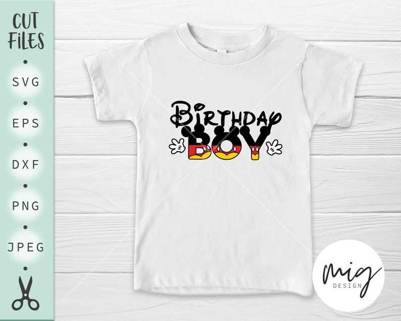 Mickey Birthday Svg Perfect for Crafting & Design Projects