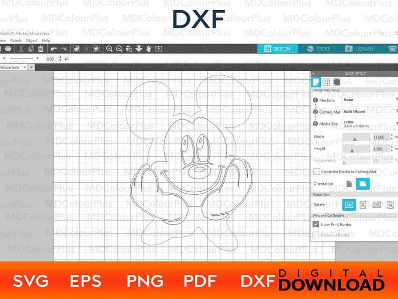 Mickey Mouse Svg For Cricut, Mickey Mouse Clipart, Digital Download#5