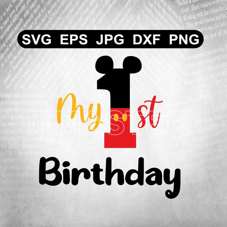 My First Birthday Svg Creativity and Fun Digital Download