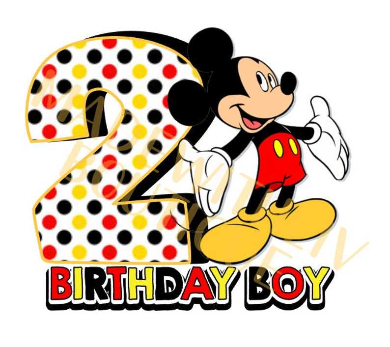 Mickey Mouse Clubhouse Birthday Image Png Digital File 