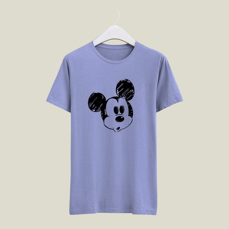 Mickey Mouse Black and White Svg, Mickey Sketch, SVG Print, Digital Download#2