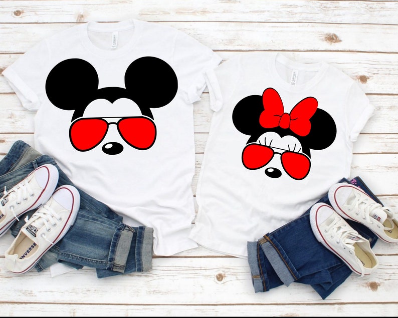 Mickey and Minnie with Sunglasses Svg Bundle, Digital Download