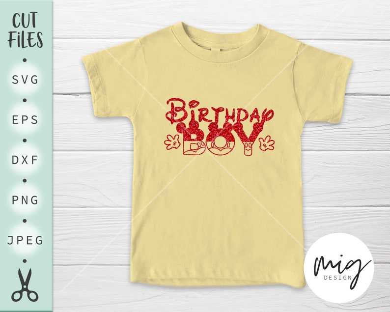 Mickey Birthday Svg, Birthday Boy Svg, Mickey Birthday Boy Svg, Mickey Party Svg, Digital Download#4