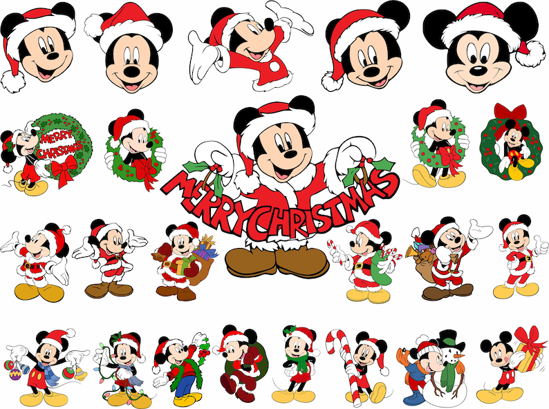 Mickey Mouse Christmas Svg Perfect for Crafting & Design Projects ...