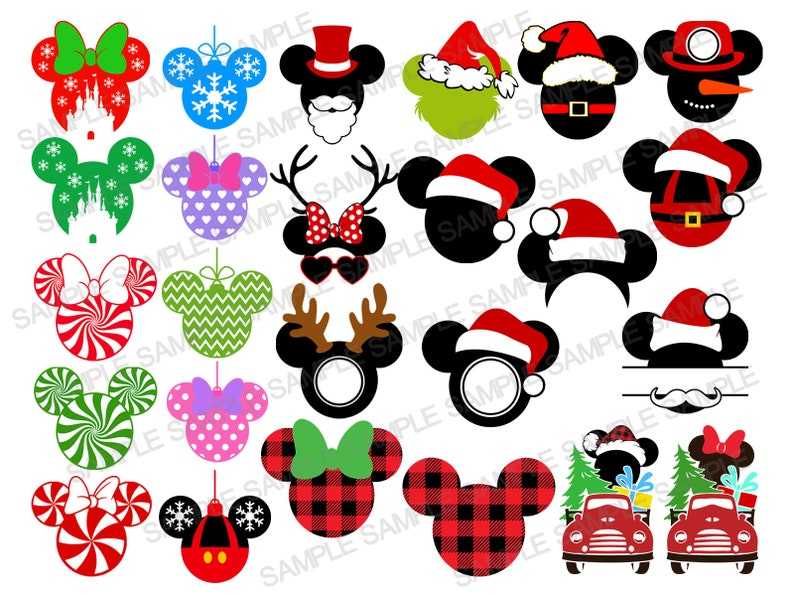 mickey head christmas