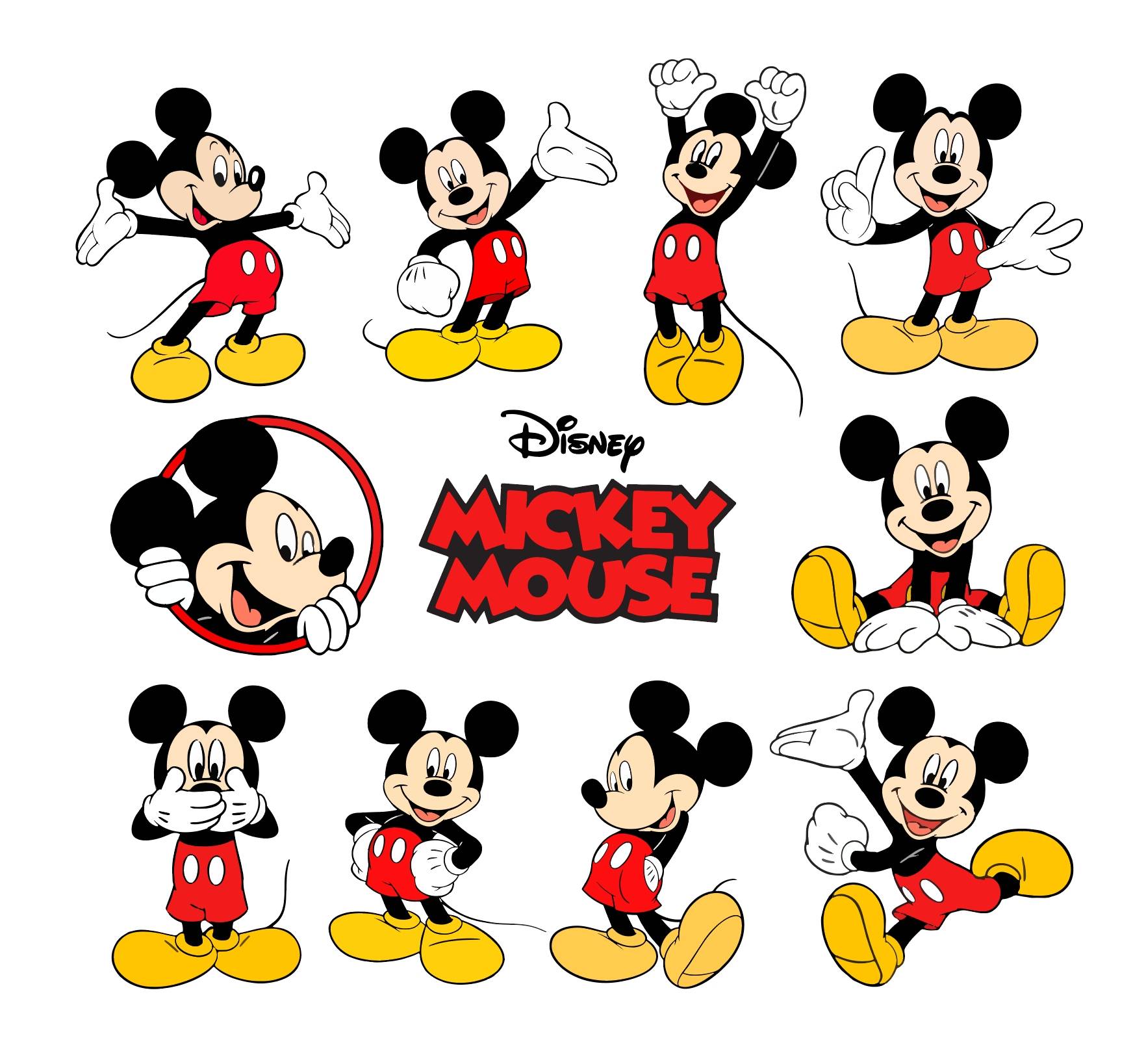 Mickey Mouse Svg Bundle Perfect for Crafting & Design Projects 