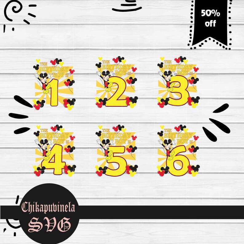 Birthday Boy Svg Bundle Creativity and Fun Digital Download  