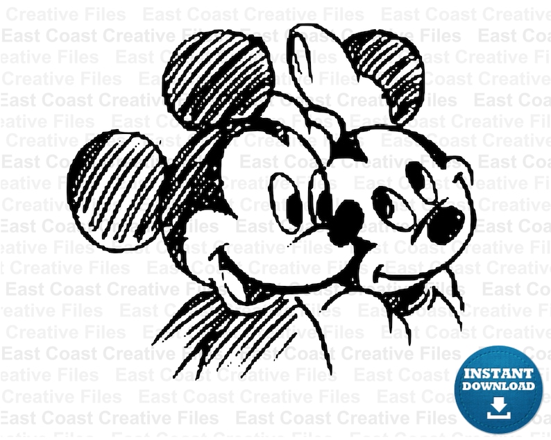 Mickey Mouse And Minnie Mouse Kissing Drawing High-Quality - Drawing Skill