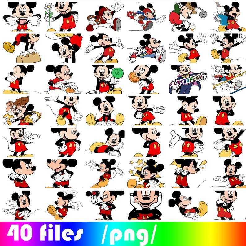 Mickey Mouse Club House Png, Mickey PNG Clipart, Digital Download Instant
