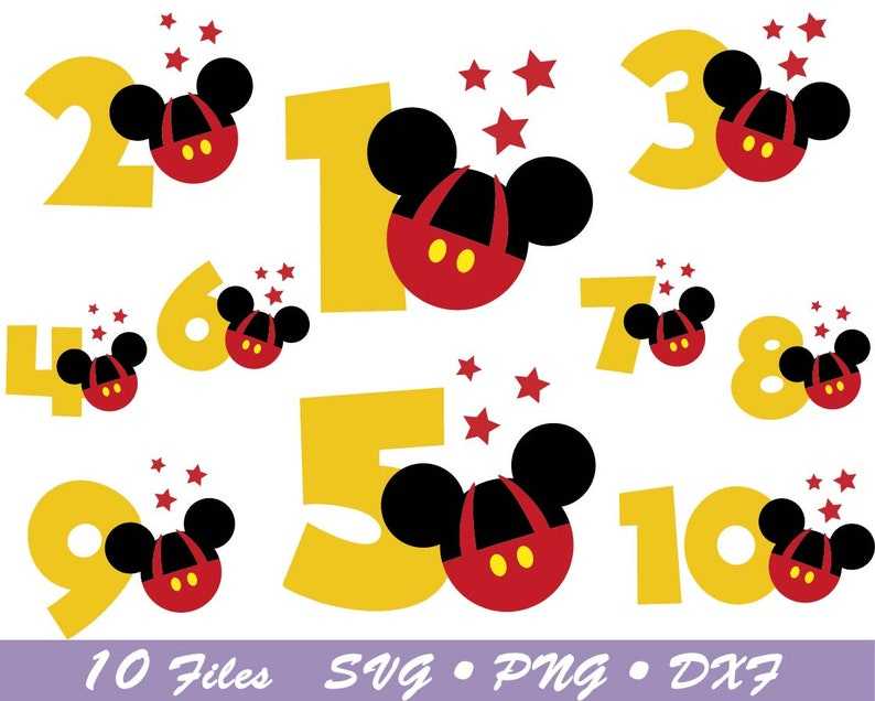 Mickey Mouse Clubhouse Birthday Image Png Digital File 