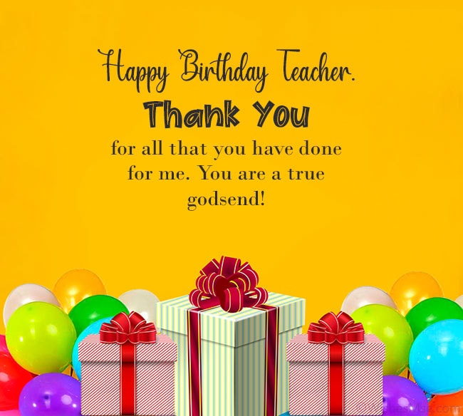 Heart Touching Birthday Wishes For Teacher Female