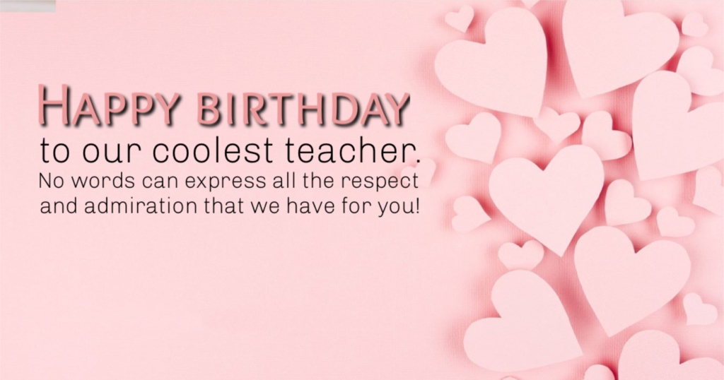 Birthday Wishes In English For Teacher