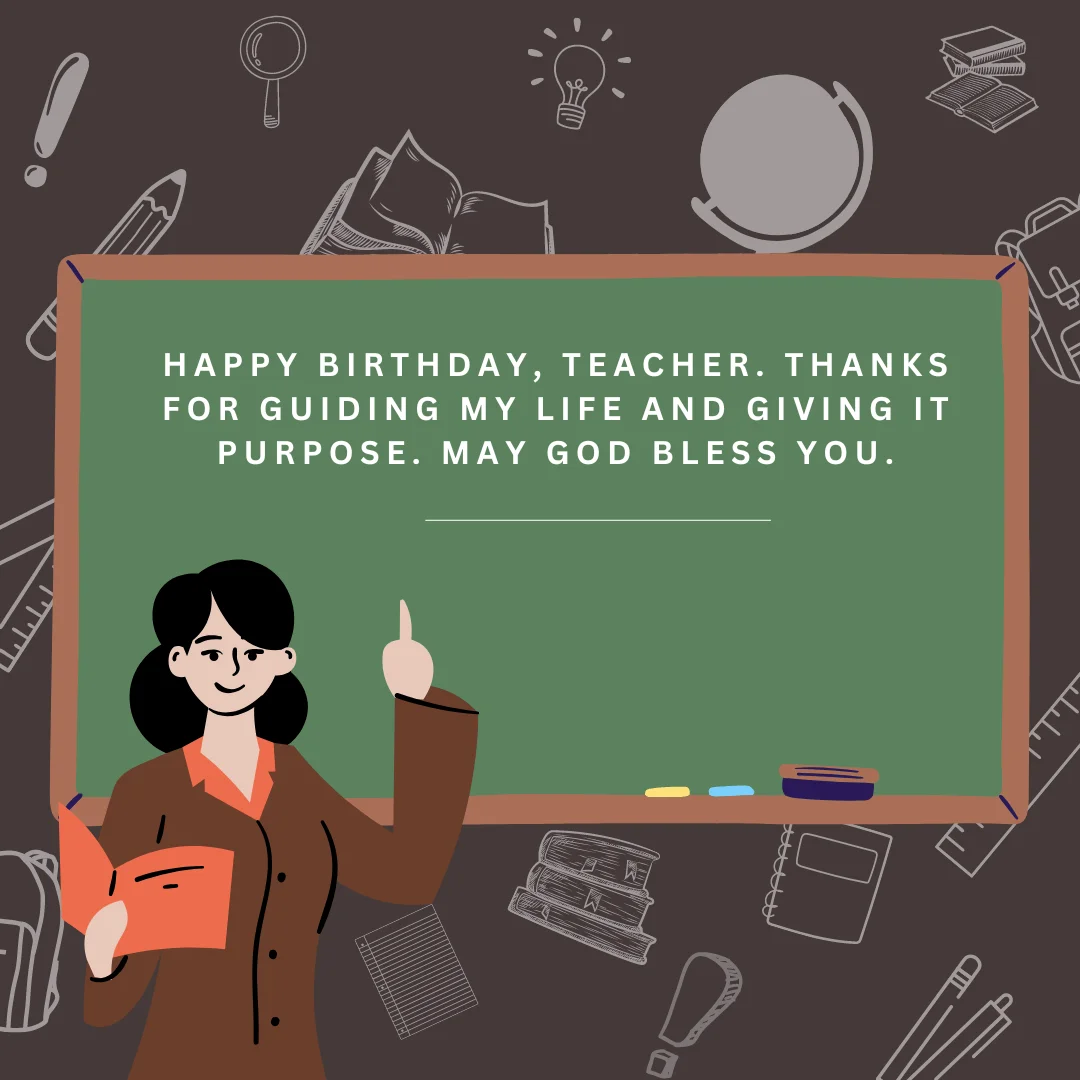 Birthday Wishes For Class Teacher