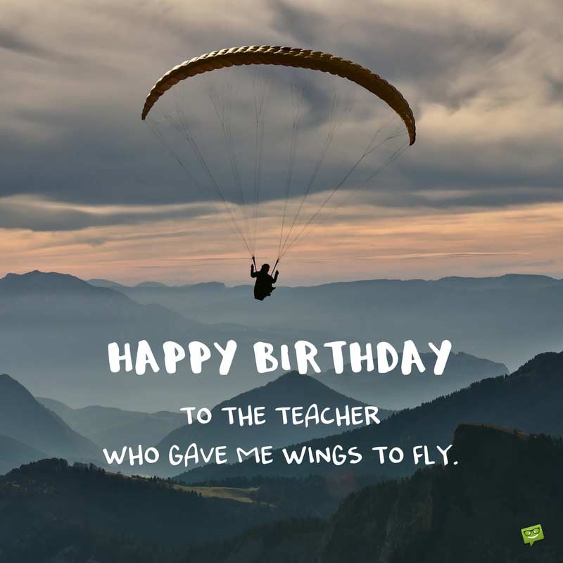 Birthday Wishes For Teacher English