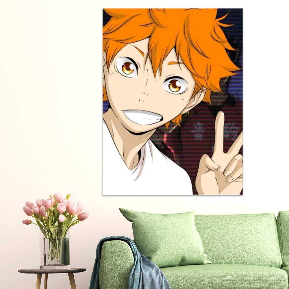 Riapawel Haikyuu!! Poster Anime Manga Comic Poster Art Prints Painting for  Home Wall Decor Fans Gift 