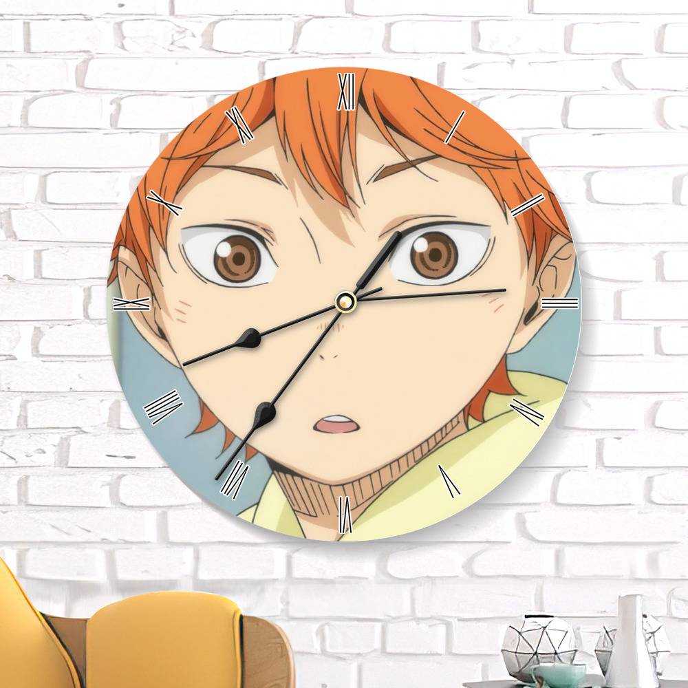 Haikyuu Round Wall Clock Home Decor Wall Clock Gift for Haikyuu Fans