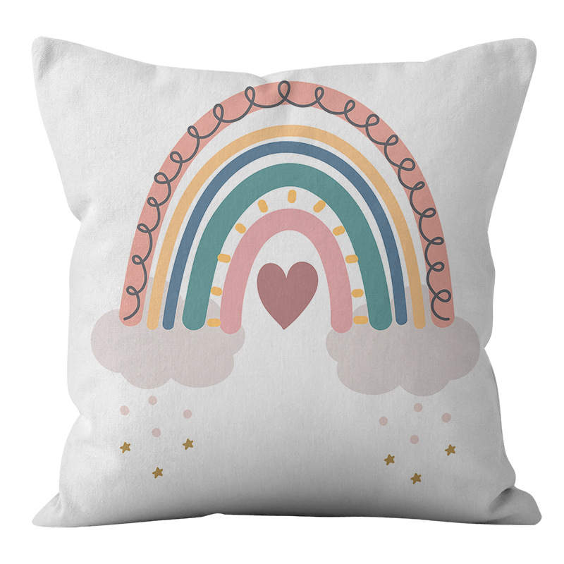 Peppery Home Sun, Rainbow, Cloud Plush Cushions pillows for nurseries, kids  room