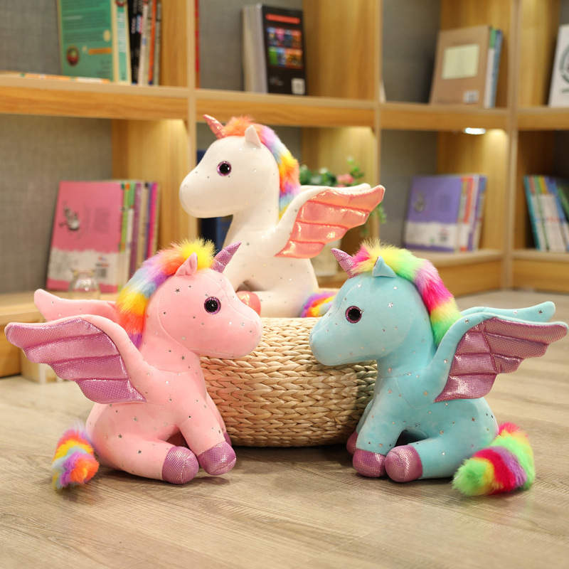 Rainbow unicorn deals plush toy