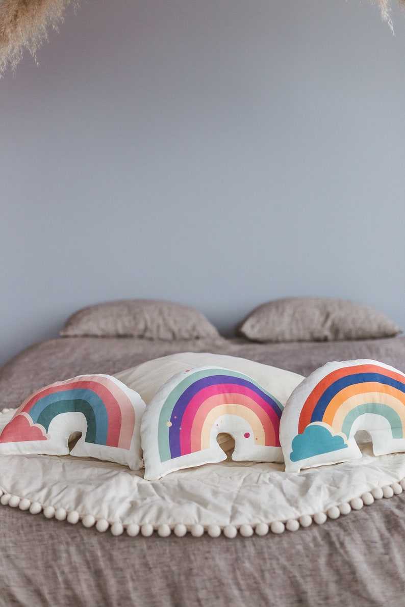 Rainbow Scrawl Pillow – Ad Hoc Home