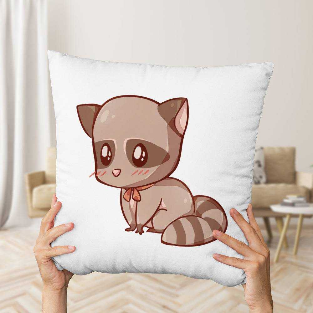 Raccoon Plush Pillow, Cute Stuffed Animals Soft Plushies, Fox Plush Pillow,  Cat Plush Body Pillow, Kitten Plush Throw Pillow Doll Big Plush Toys Gift