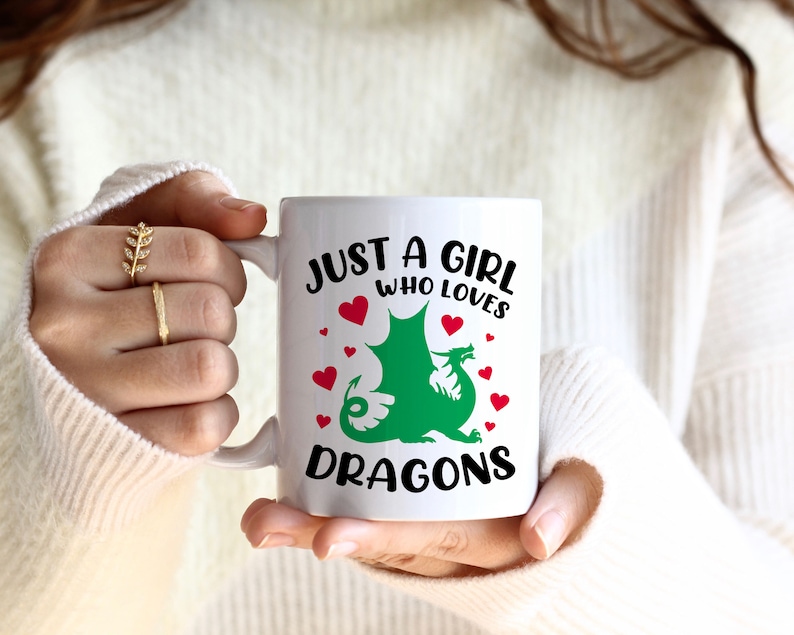 Dragon Svg Images, Just A Girl Who Loves Dragons SVG | dragonsvg.com