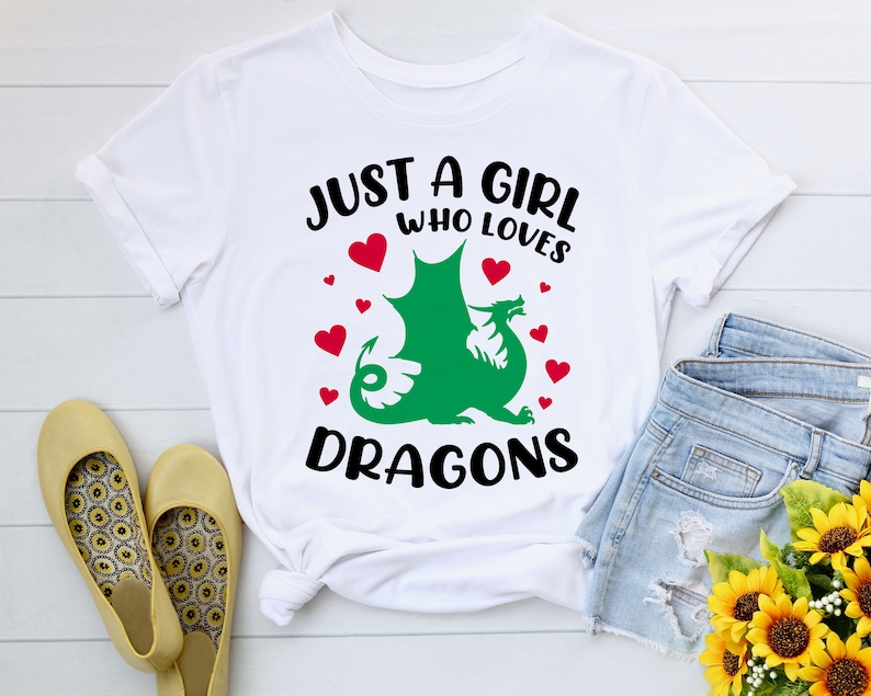 Dragon Svg Images, Just A Girl Who Loves Dragons SVG | dragonsvg.com
