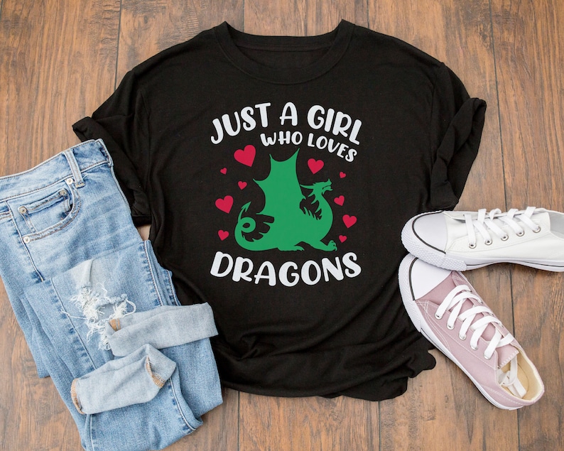 Dragon Svg Images, Just A Girl Who Loves Dragons SVG | dragonsvg.com