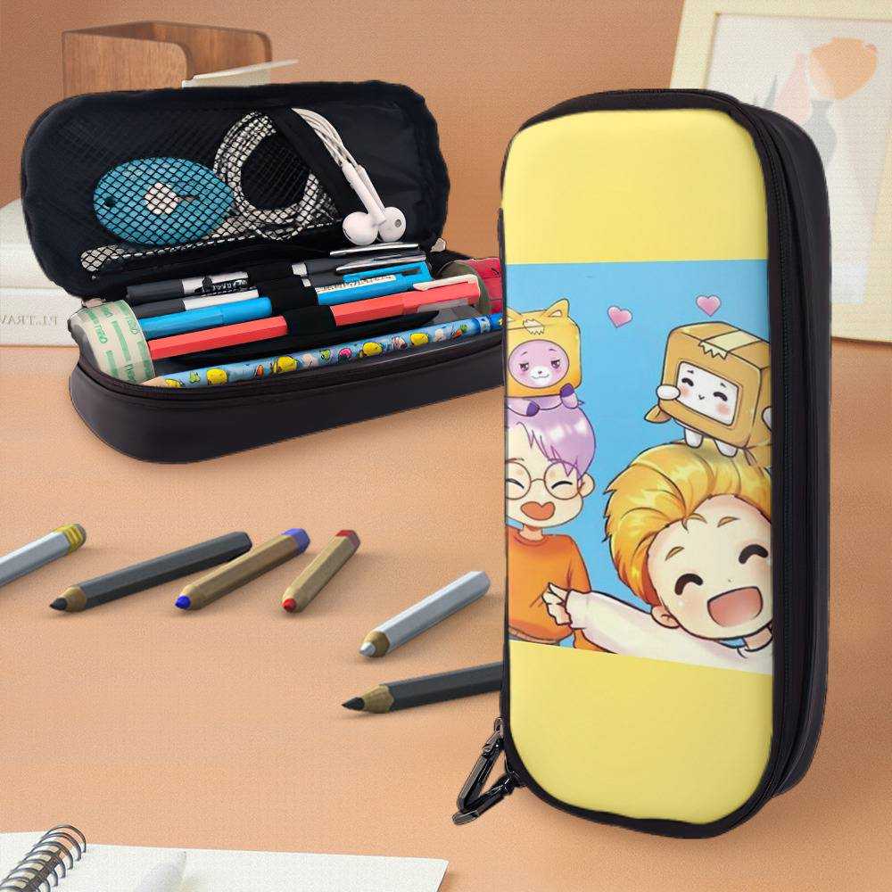 Lankybox Backpacks With Pencil Box Lankybox Songs Big Capacity Pencil Case