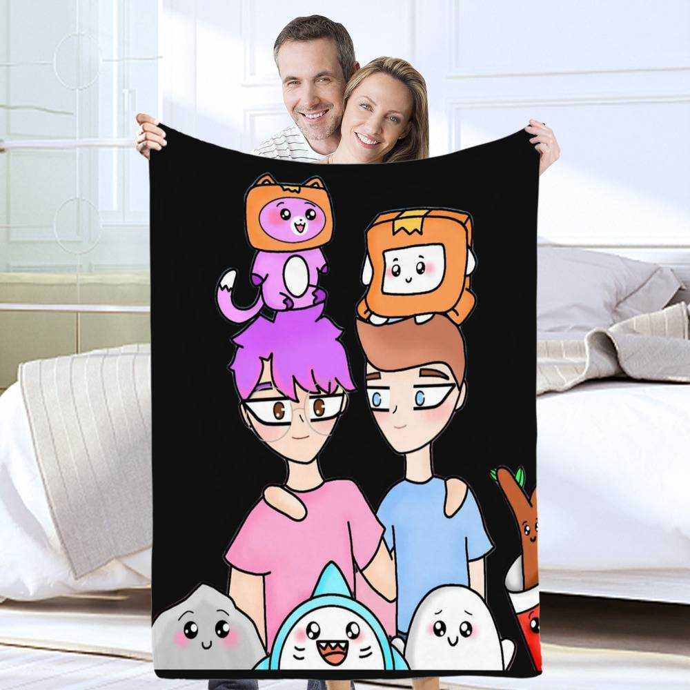 Lankybox Blanket Smiling Lankybox Blanket