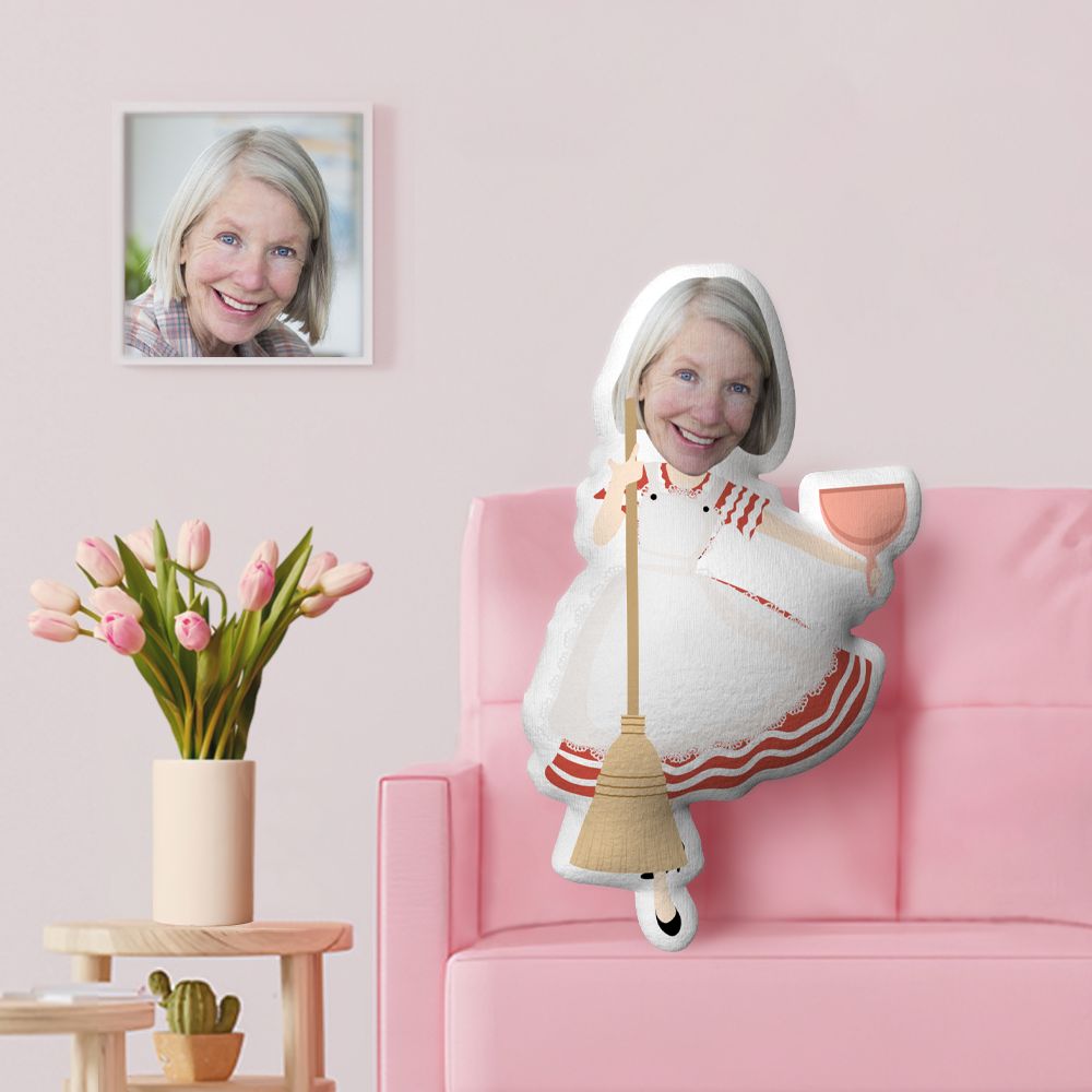 Housewife Minime Throw Pillow Gifts Custom Mother's Day Minime Throw Pillow