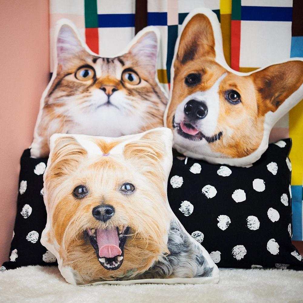 Custom Pet Photo Pillow Custom Pet Face Pillow