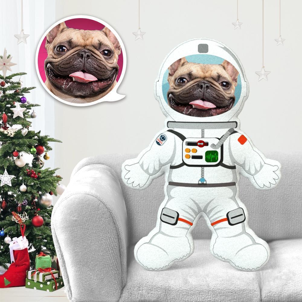 Custom Dog Pillow Dog Photo Pillow Dog Picture Pillow Personalized Dog Pillow Dog Face Pillow Astronaut Costume MiniMe Dog Costume Pillow Doll