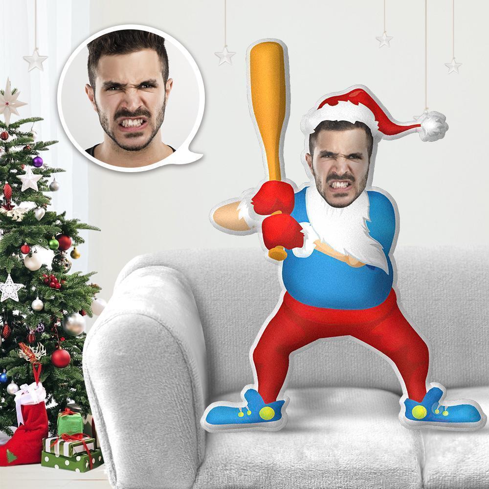 Personalized Photo Pillow My Face Pillow Face Body Pillow Custom Pillow Toy Pillow Gift Baseball Santa Claus Kris Kringle Throw Pillow MiniMe Pillow