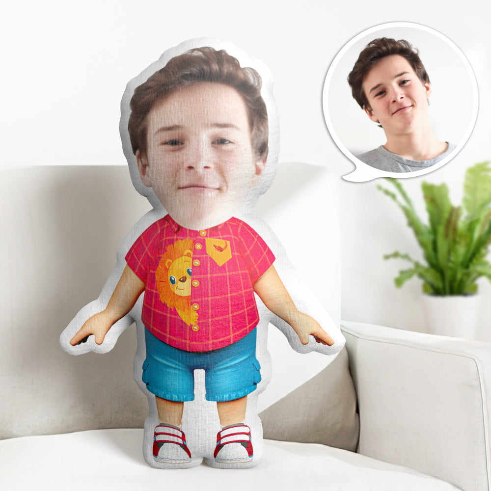 Personalized Face Minime Throw Pillow Custom Cocomelon Minime Throw Pillow Little Boy