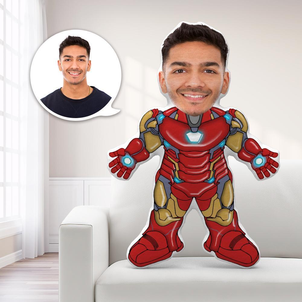 Personalized Photo Pillow Gift My Face Pillow Face Body Pillow Custom Pillow Gift Ironman Throw Pillow MiniMe Pillow
