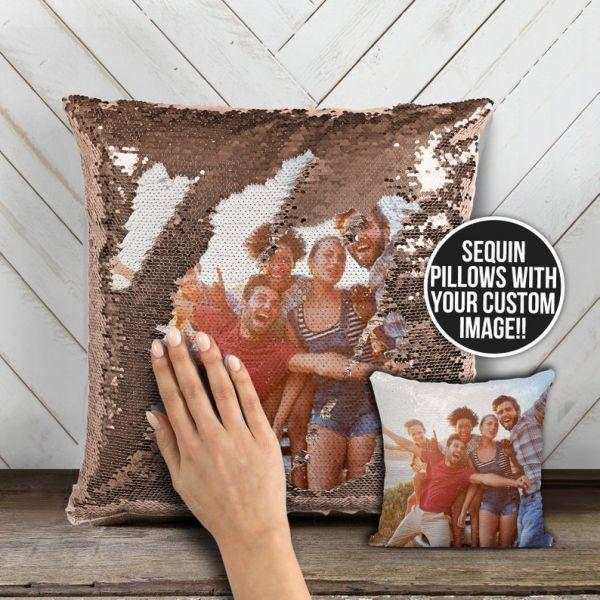 Personalized Photo Sequin Pillow
