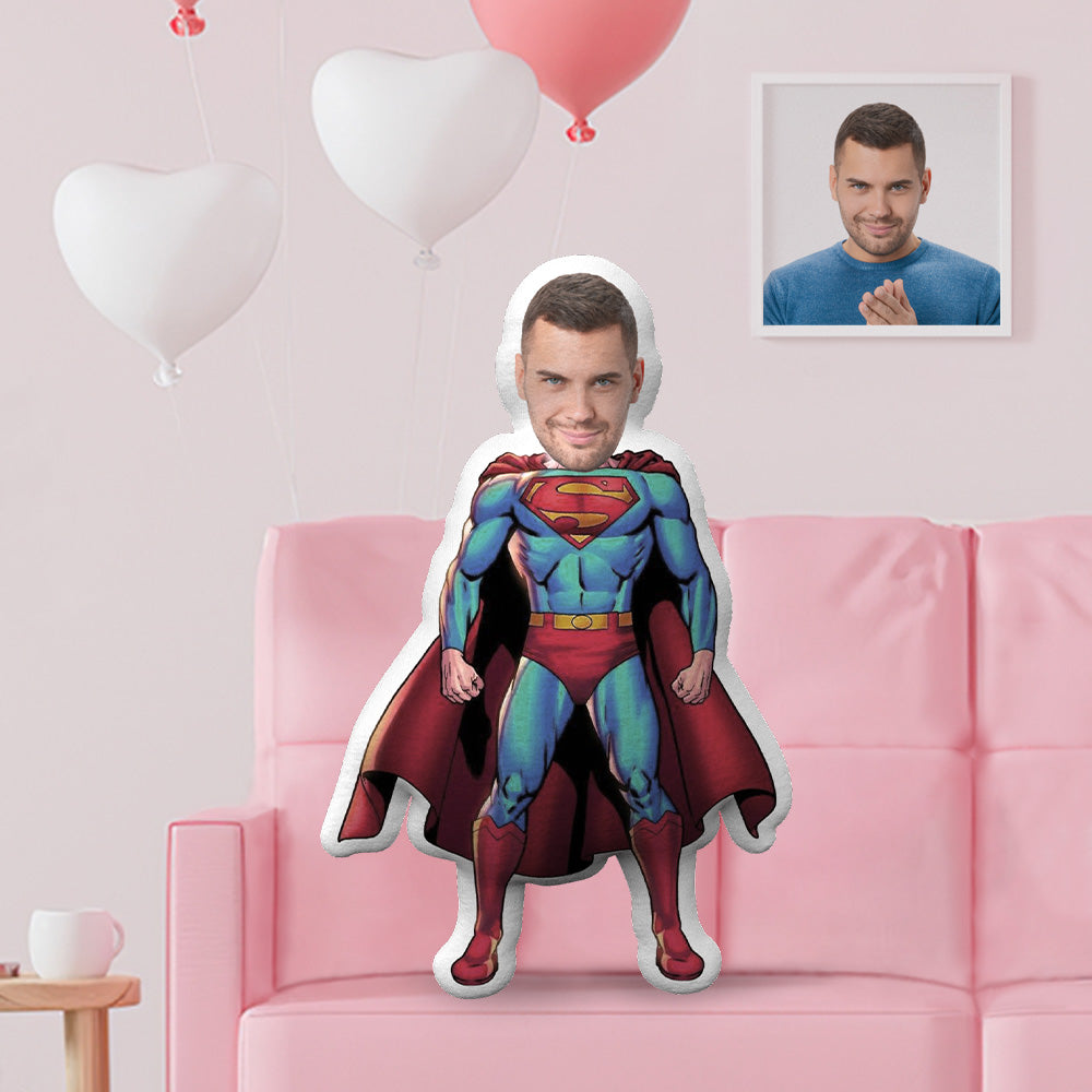 Super Boy Gifts Custom Face Pillow Personalized Photo Pillow Gifts Custom MinIMe Pillow