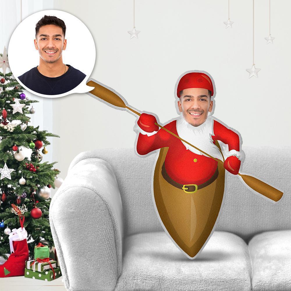 Personalized Photo Pillow My Face Pillow Face Body Pillow Custom Pillow Toy Pillow Gift Kayak Santa Claus Kris Kringle Throw Pillow MiniMe Pillow