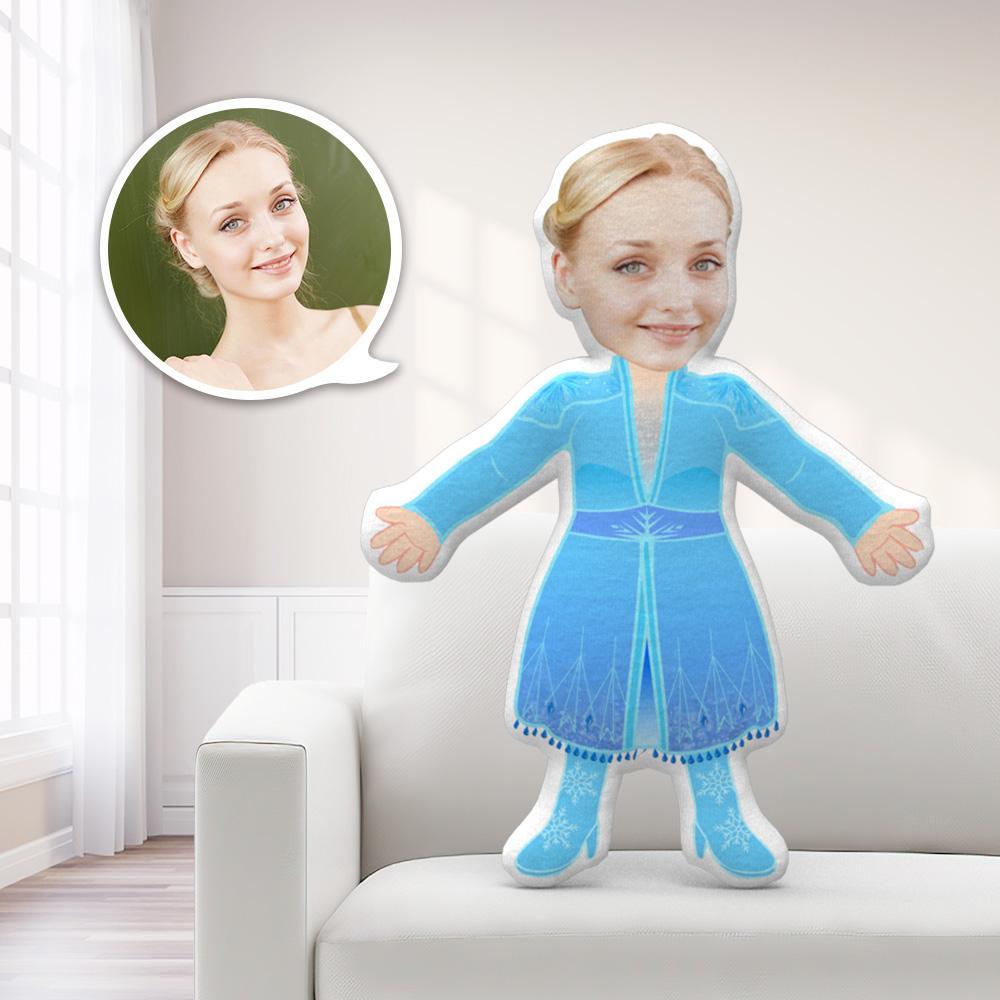 Personalized Photo Pillow Gift My Face Pillow Face Body Pillow Custom Pillow Toy Queen Elsa Throw Pillow MiniMe Pillow