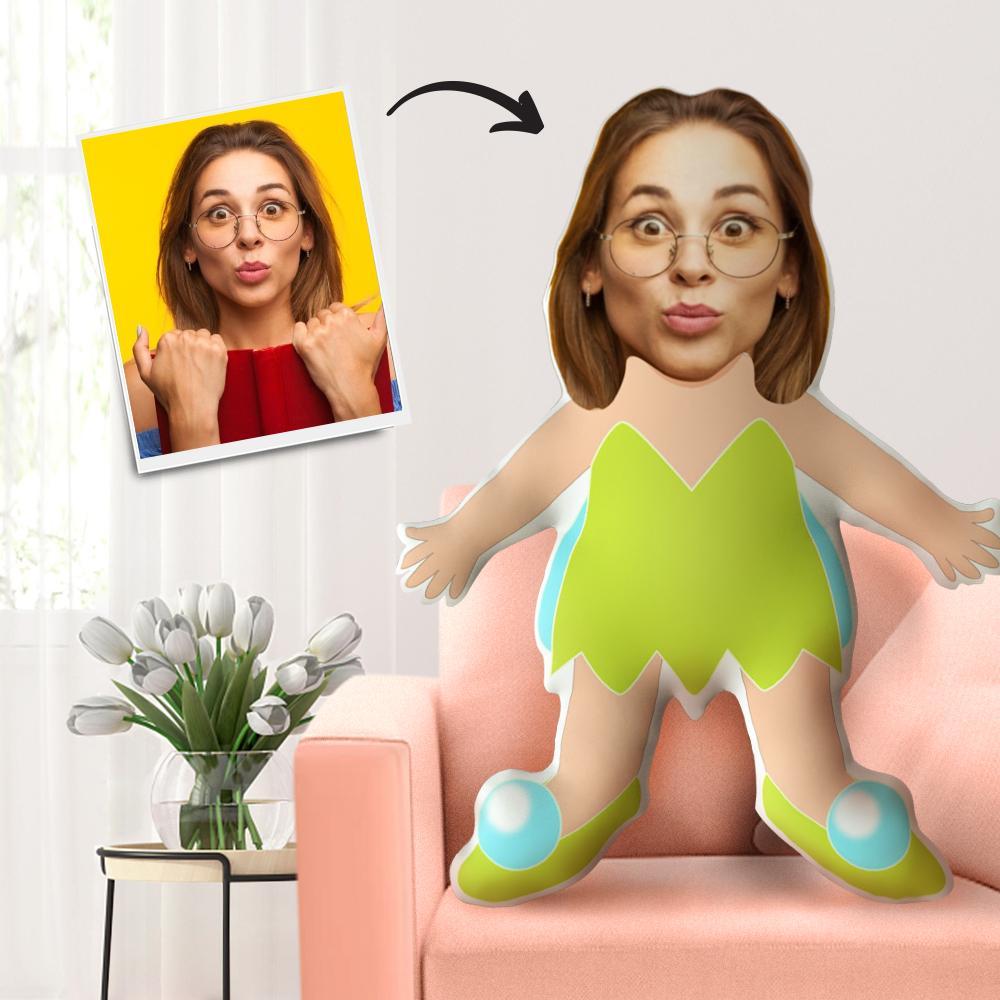 Personalized Photo Pillow My Face Pillow Face Body Pillow Custom Pillow Gift Skirt Beauty Tinkerbell Throw Pillow Toy MiniMe Pillow