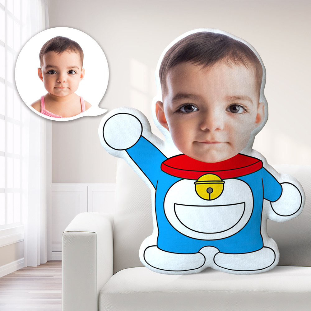 Doraemon Gifts Custom Photo Gifts Personalized Marvel Gifts for Him Unique Customized Pillows