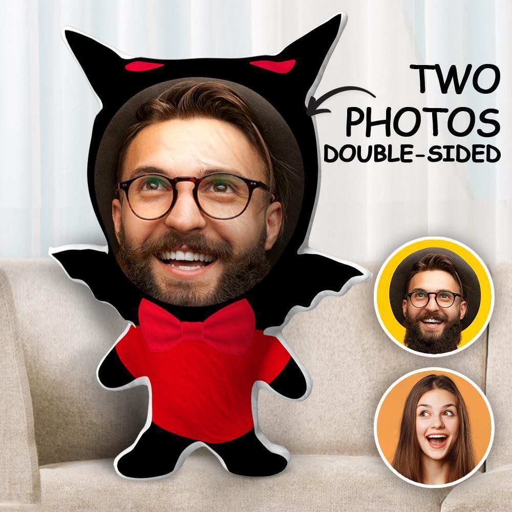 Custom Body Pillow Face Body Pillow Batman Face Custom Pillow Face Pillow Photo Pillow Two Photos Double Sided Pillow Gift