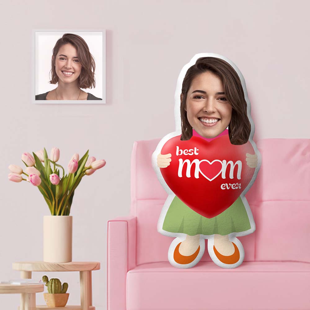 Best Mom Ever Custom Face Pillow Mother's Day Gifts Personalized Mom Pillow Origanal Gifts