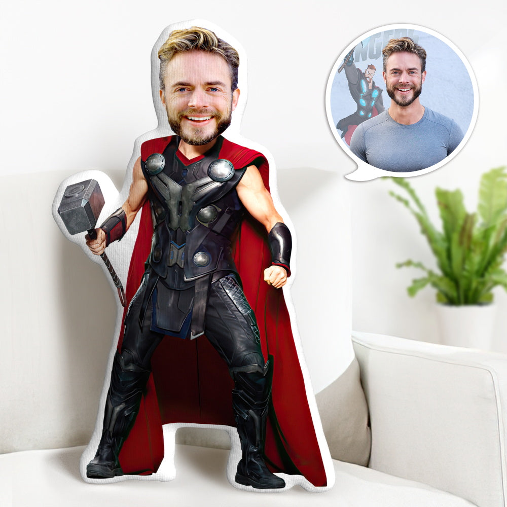 Custom Face Pillow Personalized Thor Pillow Gifts Custom MinIMe Pillow Gifts for Him