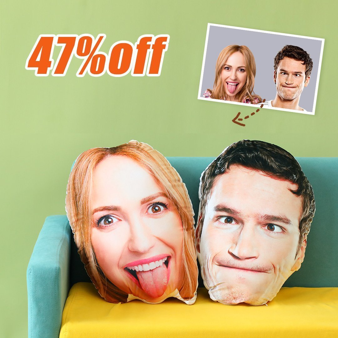 3D Portrait Pillow, Custom Face Pillow, Custom Photo Pillow