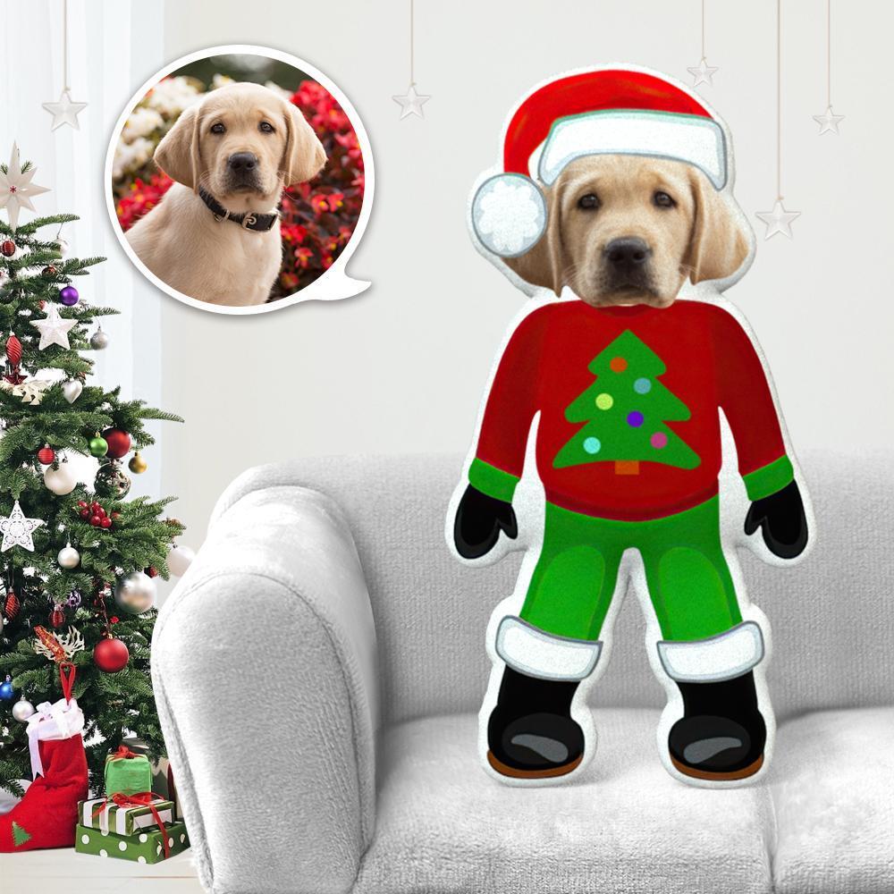 Custom Dog Pillow Dog Photo Pillow Dog Picture Pillow Personalized Dog Pillow Dog Face Pillow Christmas Boy Costume MiniMe Dog Costume Pillow Doll