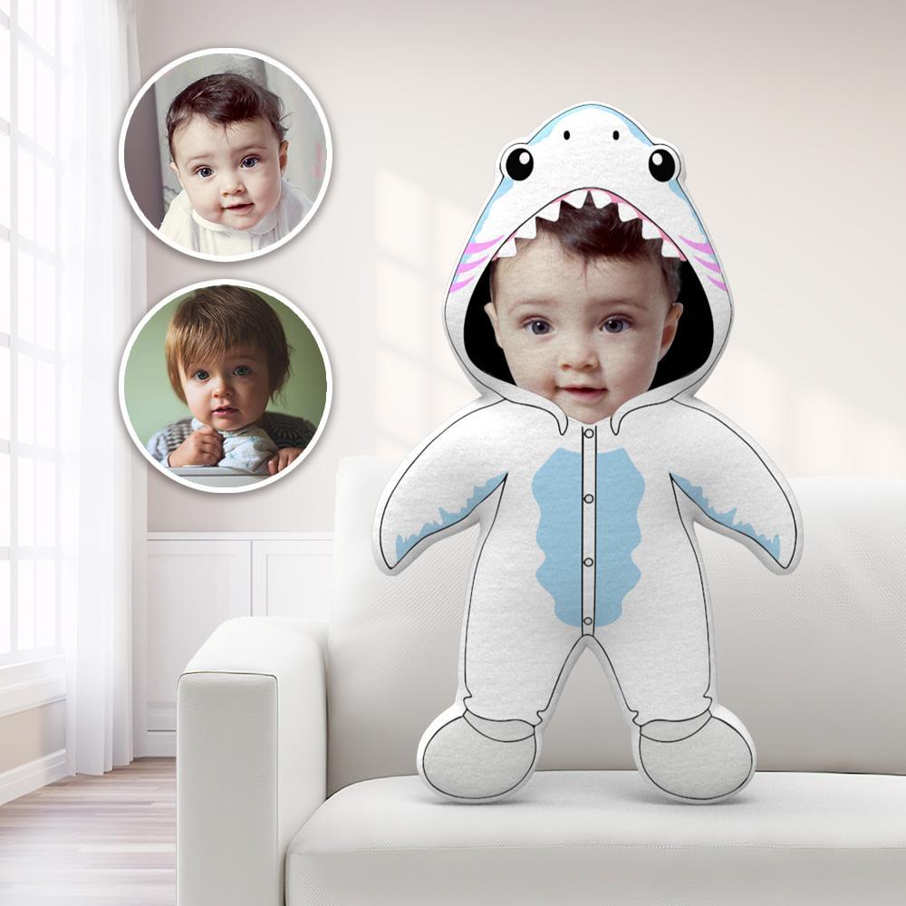 Personalized Photo Pillow My Face Pillow Face Body Pillow Custom Pillow Toy Pillow Gift Shark Throw Pillow MiniMe Pillow