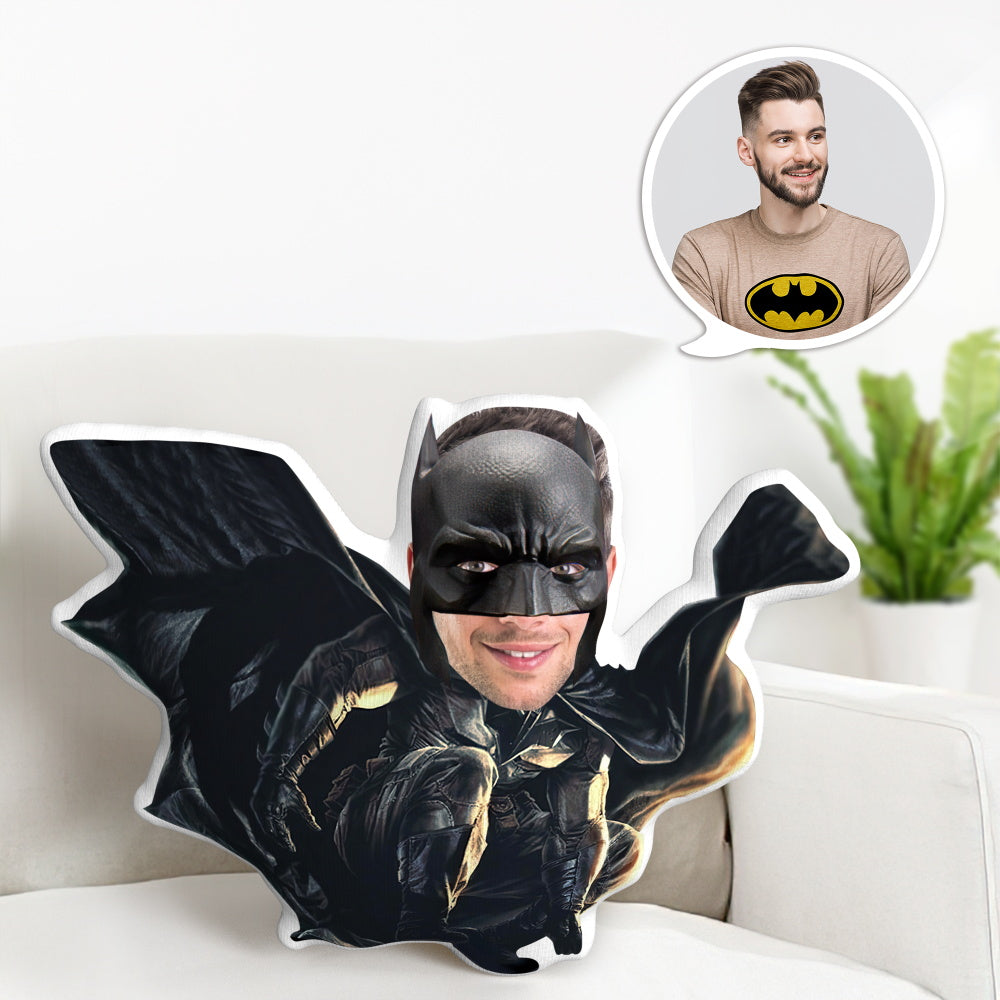 Batman Gifts Custom Face Pillow Custom MinIMe Pillow Gifts for Him