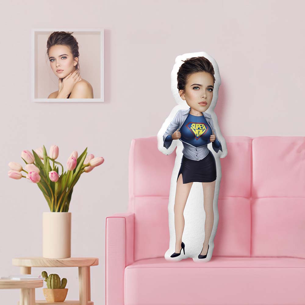 Fashion Mom Pillow Custom Face Pillow Personalized MiniMe Pillow Origanal Mother's Day Gifts